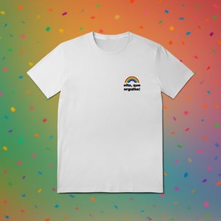 Nome do produto Camiseta EITA, QUE ORGULHO (estampa lateral)