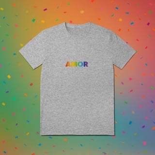 Nome do produto Camiseta AMOR - Coleção Orgulho