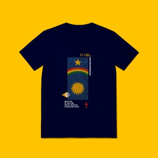 Nome do produto Camiseta Hino e Bandeira