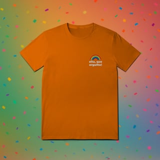 Nome do produto Camiseta EITA, QUE ORGULHO (estampa lateral)