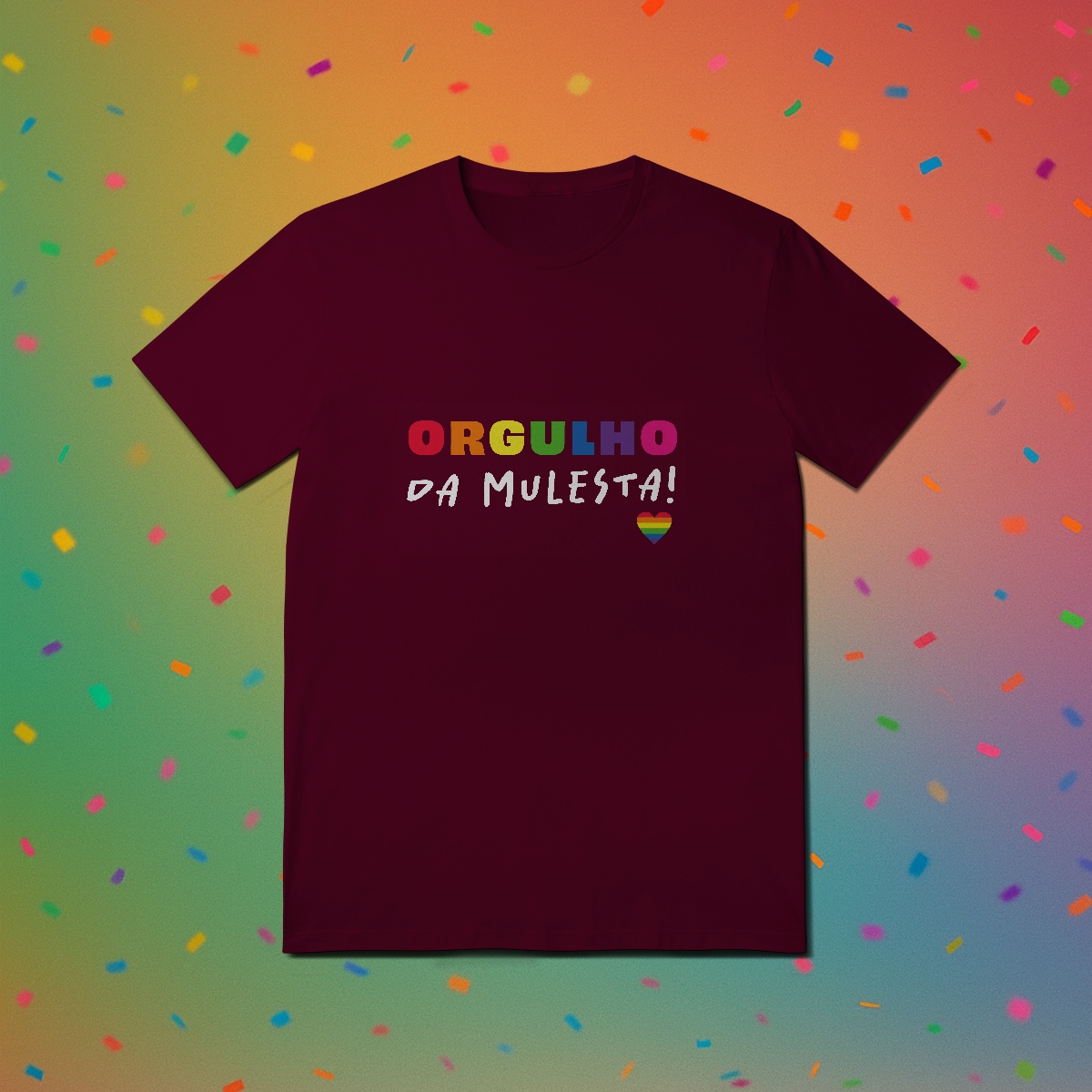 Nome do produto: Camiseta ORGULHO DA MULESTA (estampa branca)
