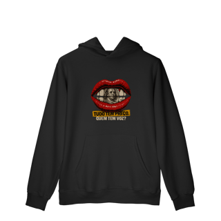 Nome do produto Moletom Quality Canguru “Tudo Tem Preço” – Estampa com Crítica Visual  | OxVibe Streetwear