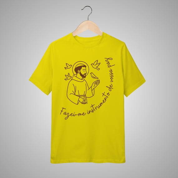 Instrumento da vossa paz - Camiseta infantil - 10 a 14 anos