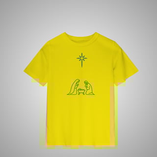 Nome do produtoManjedoura – Camisa Infantil 2 a 8 anos - Coleção Natal