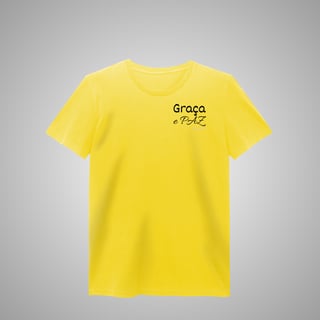 Nome do produtoGraça e paz - Camisa feminina estonada