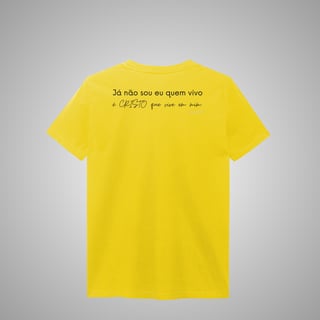Nome do produtoCristo vive em mim - Camisa masculina estonada