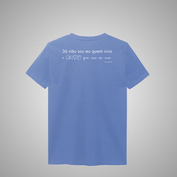 Cristo vive em mim - Camisa masculina estonada
