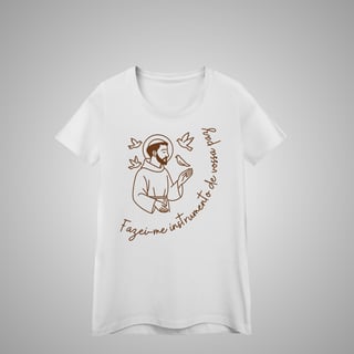 Instrumento da vossa paz - Camiseta feminina