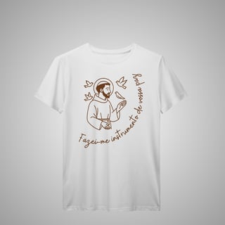 Nome do produtoInstrumento da vossa paz- Camiseta Masculina