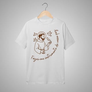Nome do produtoInstrumento da vossa paz - Camiseta infantil - 10 a 14 anos