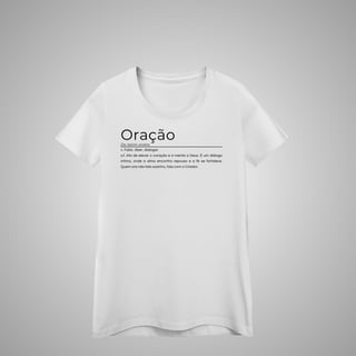Nome do produtoOração - Camiseta Feminina – Significados