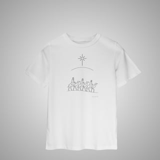 Nome do produtoTrês Reis Magos – Camiseta Infantil 2 a 8 anos – Coleção Natal