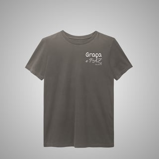 Graça e paz - Camisa masculina estonada