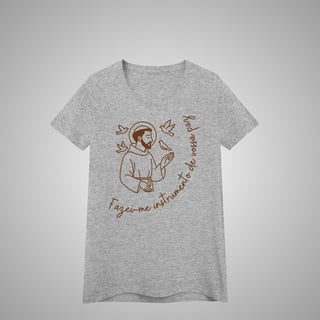 Nome do produtoInstrumento da vossa paz - Camiseta feminina
