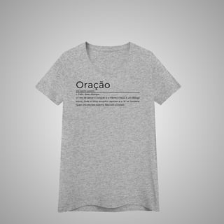 Nome do produtoOração - Camiseta Feminina – Significados