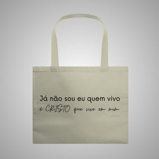 Nome do produtoCristo vive em mim - Ecobag