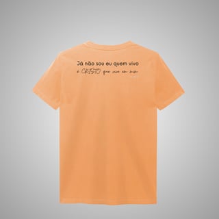 Nome do produtoCristo vive em mim - Camisa masculina estonada