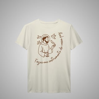 Instrumento da vossa paz- Camiseta Masculina