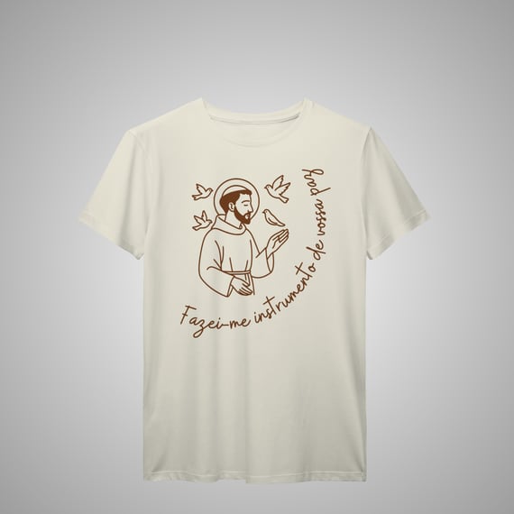 Instrumento da vossa paz- Camiseta Masculina