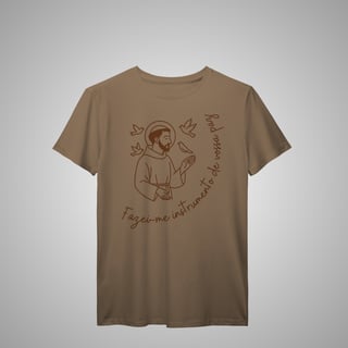 Nome do produtoInstrumento da vossa paz- Camiseta Masculina