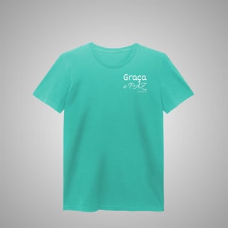 Graça e paz - Camisa feminina estonada
