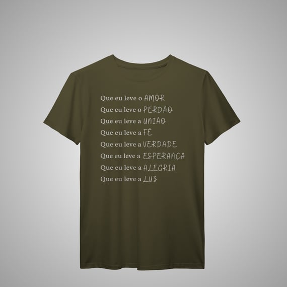 Que eu leve – Camiseta Masculina 