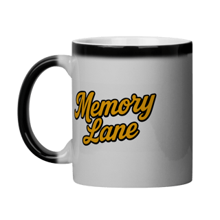 Nome do produto Caneca Mágica Memory Lane – Edição Retrô Mostarda