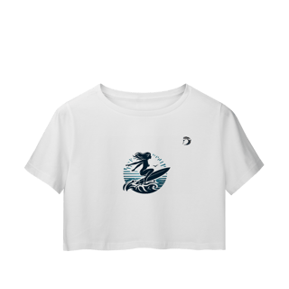 Camisa cropped manga curta Dream Surf
