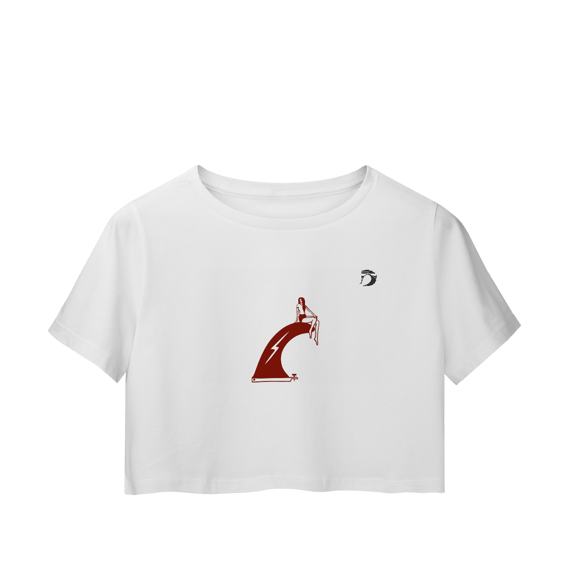 Camisa cropped manga curta Dream Surf