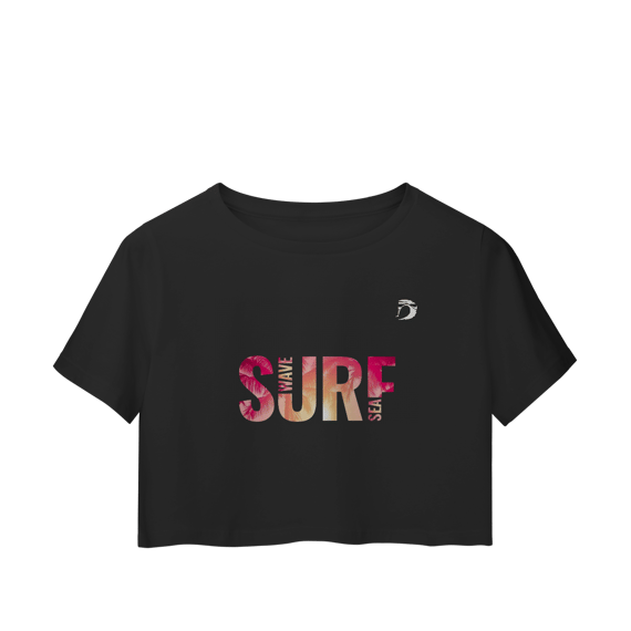 Camisa cropped manga curta Dream Surf