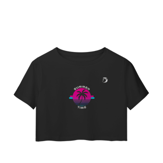 Camisa cropped manga curta Dream Surf