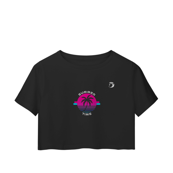 Camisa cropped manga curta Dream Surf