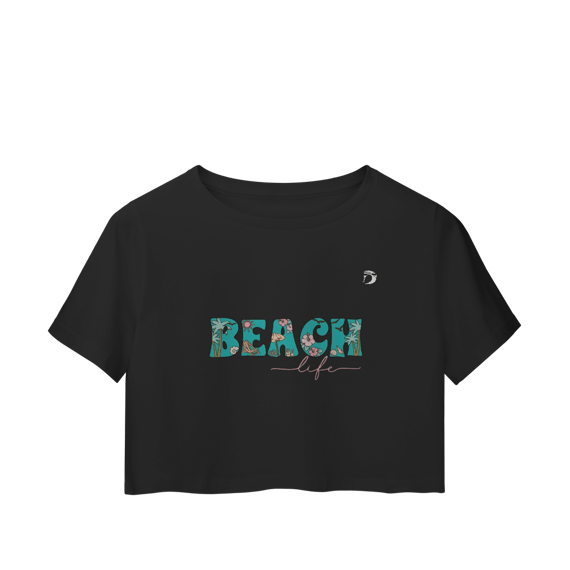 Camisa cropped manga curta Dream Surf