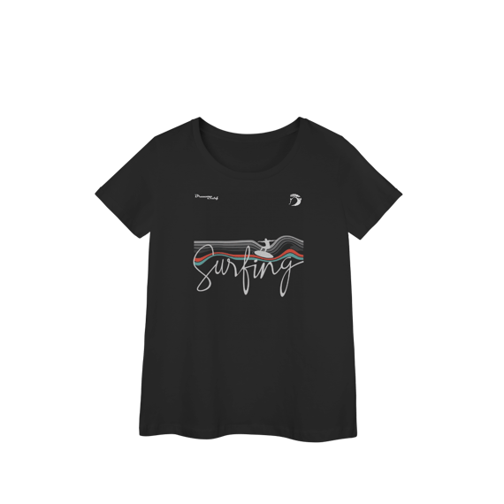 Camiseta baby long manga curta feminino Dream Surf