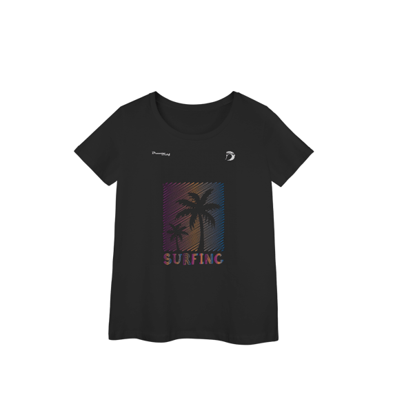 Camiseta baby long manga curta feminino Dream Surf