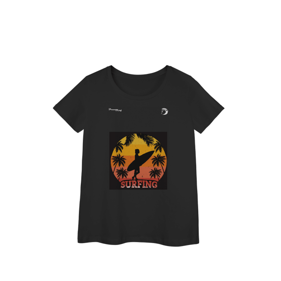 Camiseta baby long manga curta feminino Dream Surf