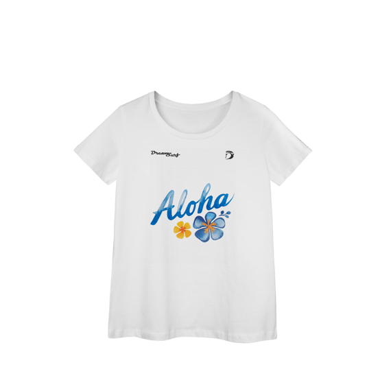Camiseta baby long manga curta feminino Dream Surf