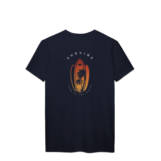 Nome do produto Camiseta manga curta masculino Dream Surf frente e costas