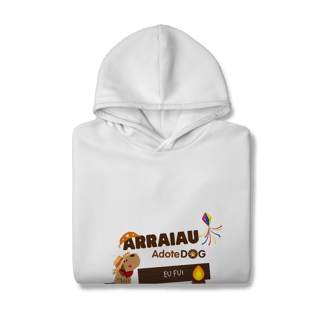Nome do produto Moletom Prime Canguru Arraiau Adotedog – Eu Fui