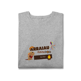 Nome do produto T-Shirt Plus Size Arraiau AdoteDog – Eu Fui