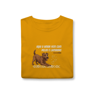 Nome do produto Aqui o amor vem com pelos e lambidas