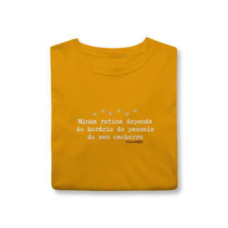 Nome do produto T-shirt Rotina