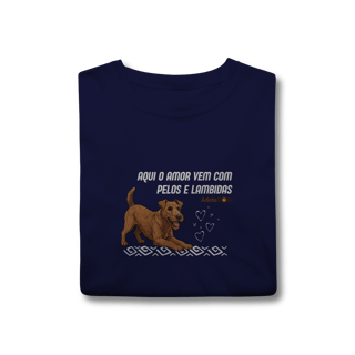 Nome do produto Aqui o amor vem com pelos e lambidas