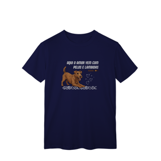 Nome do produto Aqui o amor vem com pelos e lambidas