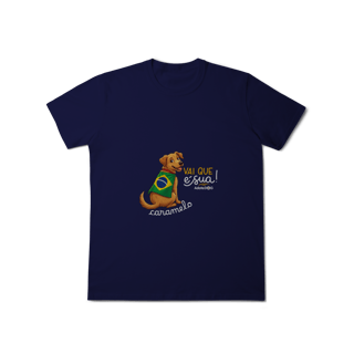 Nome do produto T-Shirt Classic Vai Que é Sua Caramelo