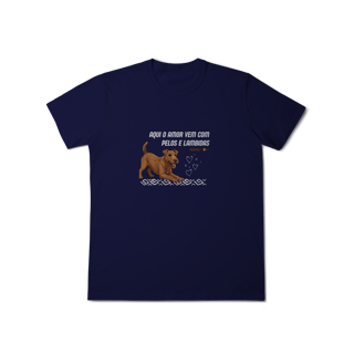 Nome do produto Aqui o amor vem com pelos e lambidas