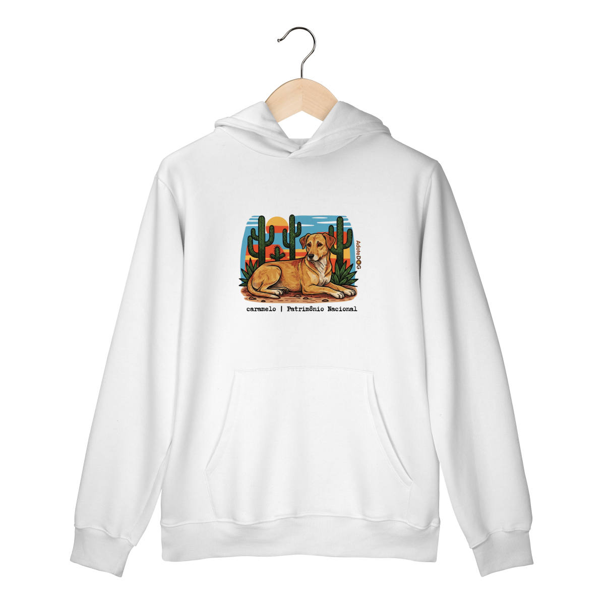 Nome do produto: Moletom Prime Canguru - Caramelo