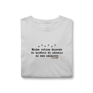 Nome do produto T-shirt Rotina