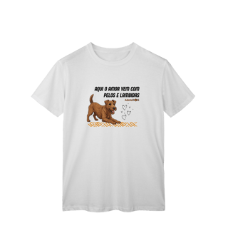 Nome do produto Aqui o amor vem com pelos e lambidas