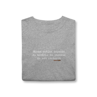Nome do produto T-shirt Rotina